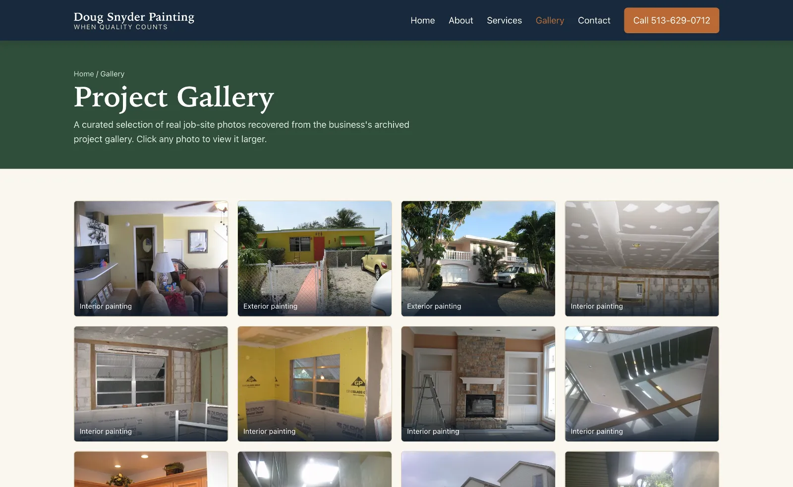 Doug Snyder Painting concept — project gallery page